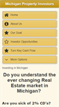 Mobile Screenshot of michiganpropertyinvestors.com